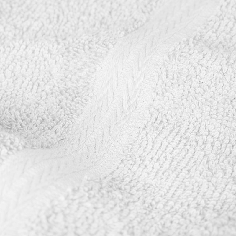 Ensemble de serviettes 6 pièces 100% coton 100% coton, Blanc
