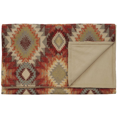 Wooded River Yuma Sol Bed Scarf, King 106x24, Southwestern Bed Runner Throw for Desert Style Bedroom