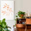 Reproduction d’art sur toile tendue « blush Olive Branch IV »-671589427
