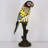Small Tiffany Lamp Parrot Table Lamp Stained Glass Accent Lamp 15.3 Inch Tall Mini Desk Bedside Night Light for Kids Bedroom (Blue)-629187547