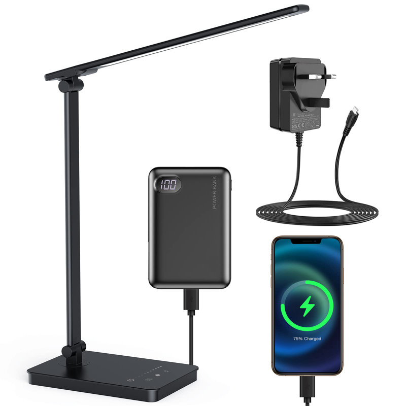 Braedan USB Desk Lamp, Black