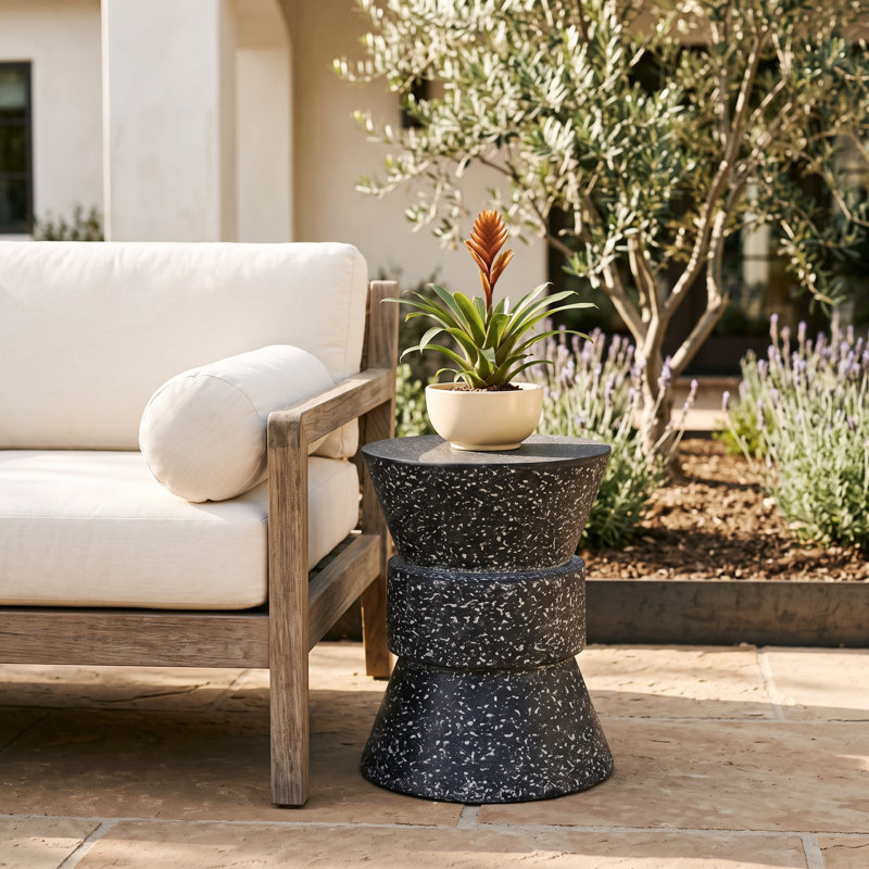 Oscar Toca Accent Stone Side Table
