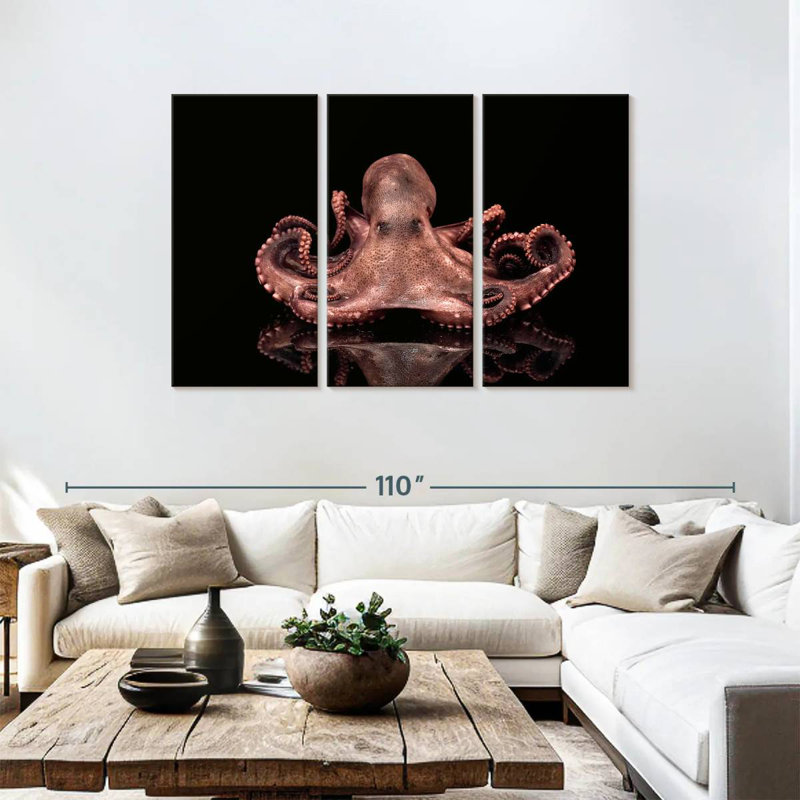 Brampt Plump Pink Octopus, 48" H x 74" W