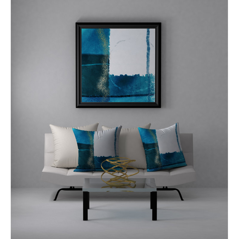 Coussin décoratif carrée transparent unique, 24 po x 24 po