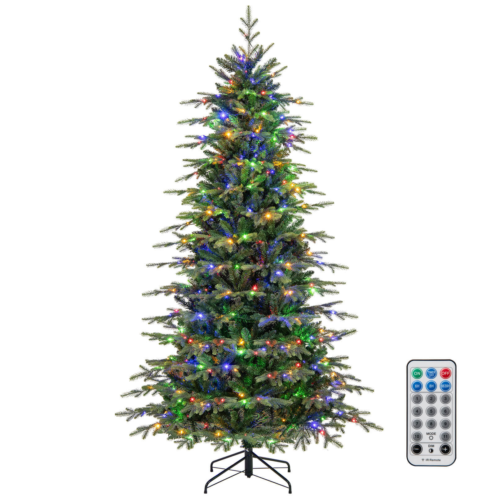 9' Pre-Lit Christmas Tree, 7.5'