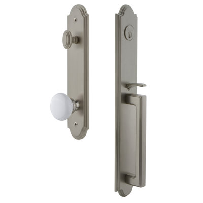 Arc One-Piece Complete Inactive Dummy Handleset with D Grip and Hyde Park Knob