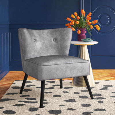 Philip Velvet Slipper Chair