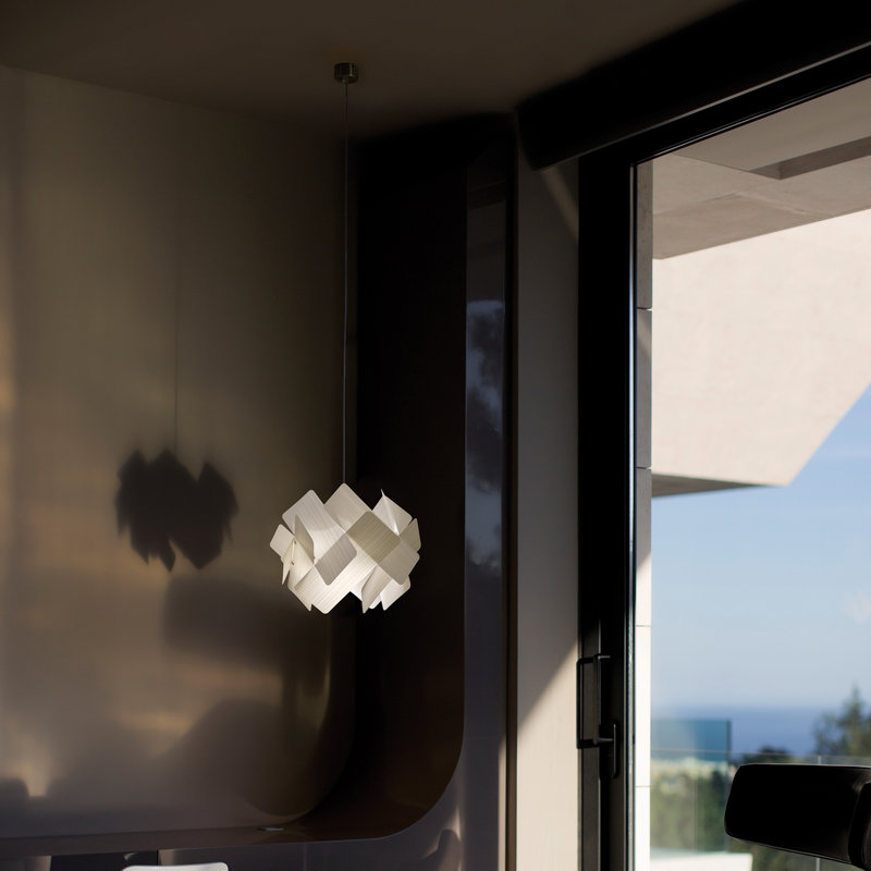 Escape 1 - Light Pendant, Ivory White, Matte Black, E26 Base
