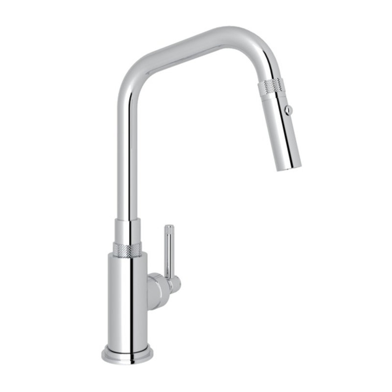 Campo™ Pull-Down Single Handle Kitchen Faucet, Polished Chrome, Lever