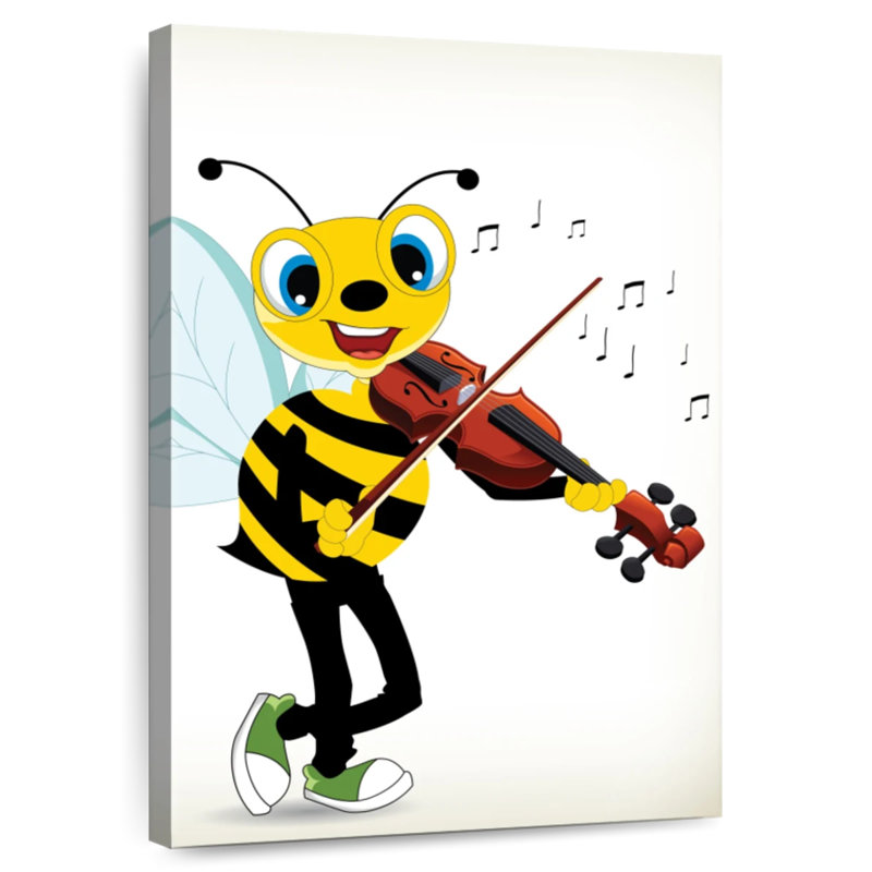 Ashelle Bee Playing Violin, 30" H x 20" W