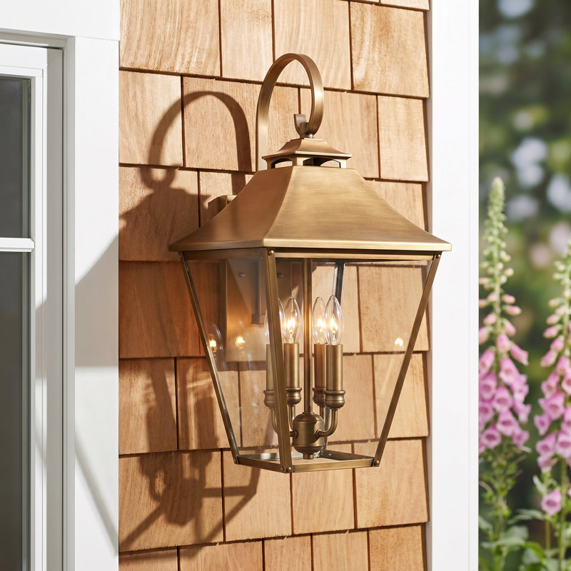 Estevan Henri Centerport Sable 4 - Bulb Outdoor Wall Lantern