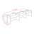 Miland Rectangle 6 Person 141.73'' L Training Table