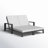Hoyt Outdoor Metal Double Chaise Lounge-391299421-368735746