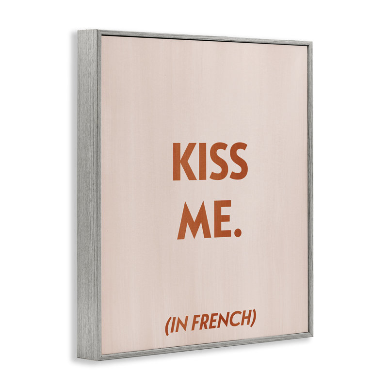 «Kiss Me In French» par Grace Popp, Estampe numérique Farmhouse, H 30 po x l 24 po