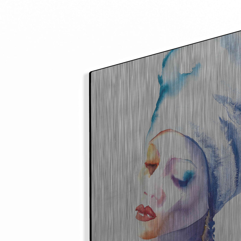 "Femme en bleu" par Alan Majchrowicz, H 24 po x l 16 po