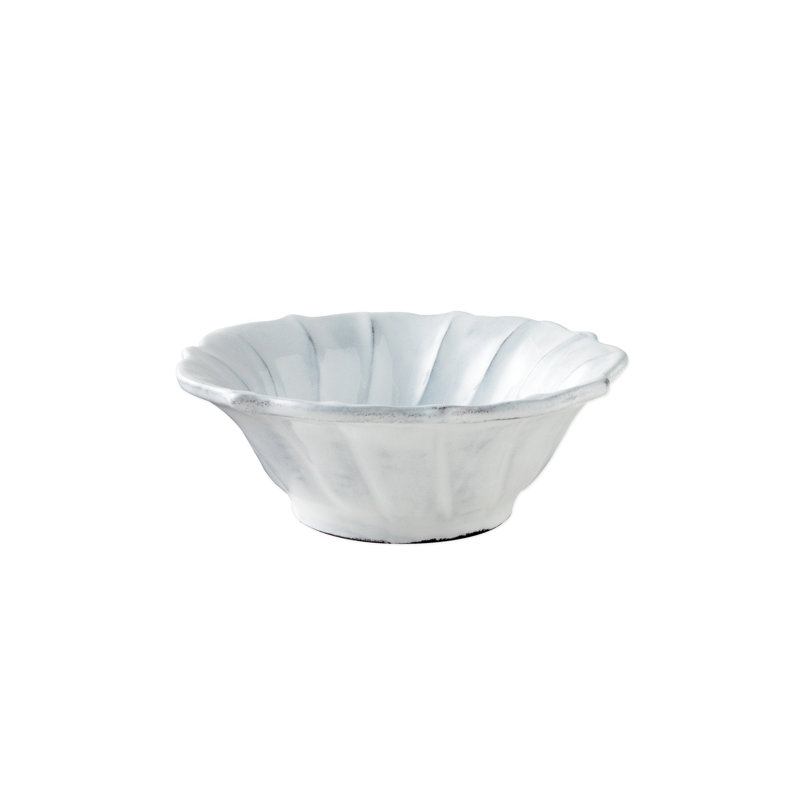 Couvert individuel 4 pièces Incanto Stone Ruffle, Blanc