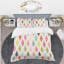 Ensemble de housse de couette mid-century diamond rétro-40703635