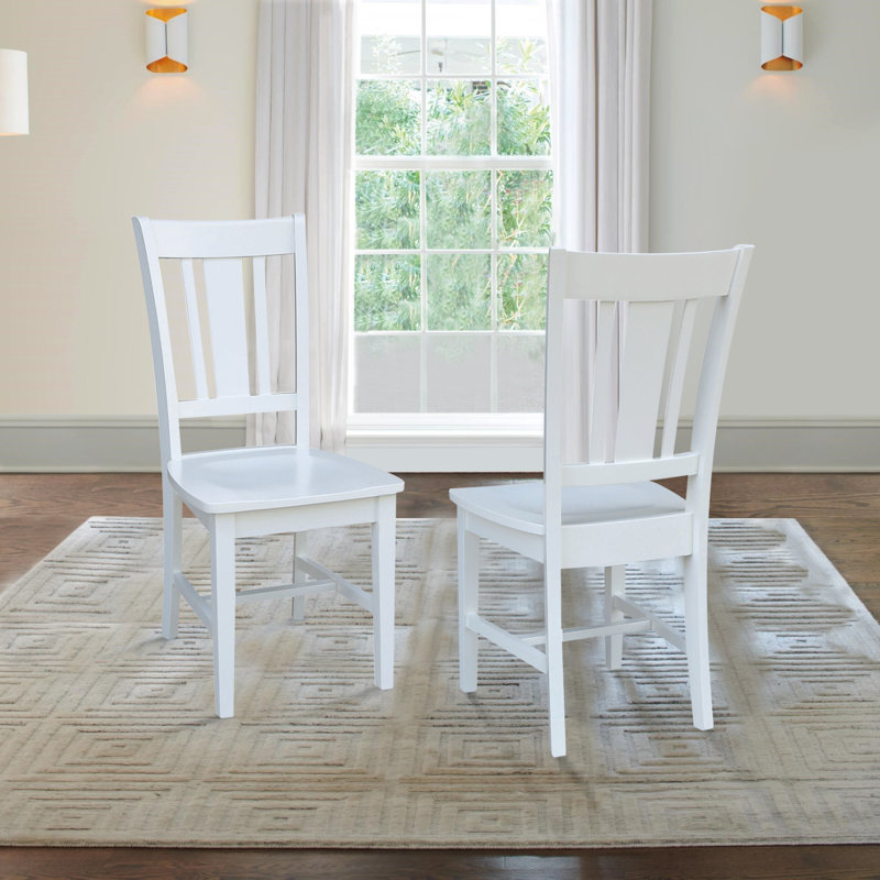 Evalyn Solid Wood Side Chair, White