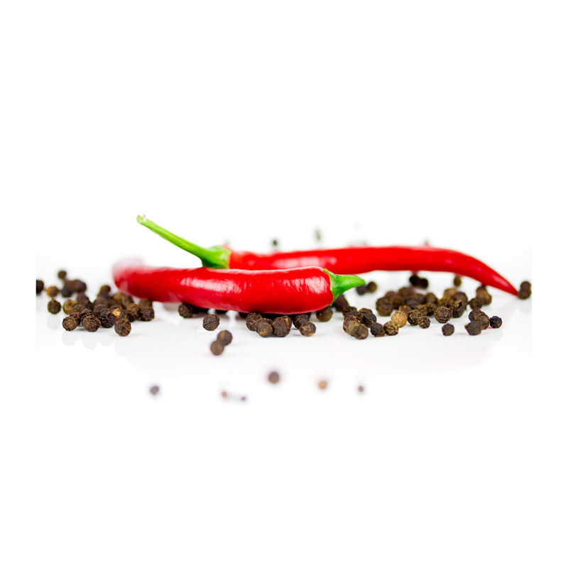 Chilli And Pepper - Print, Glass, 70cm H x 100cm W x 4cm D