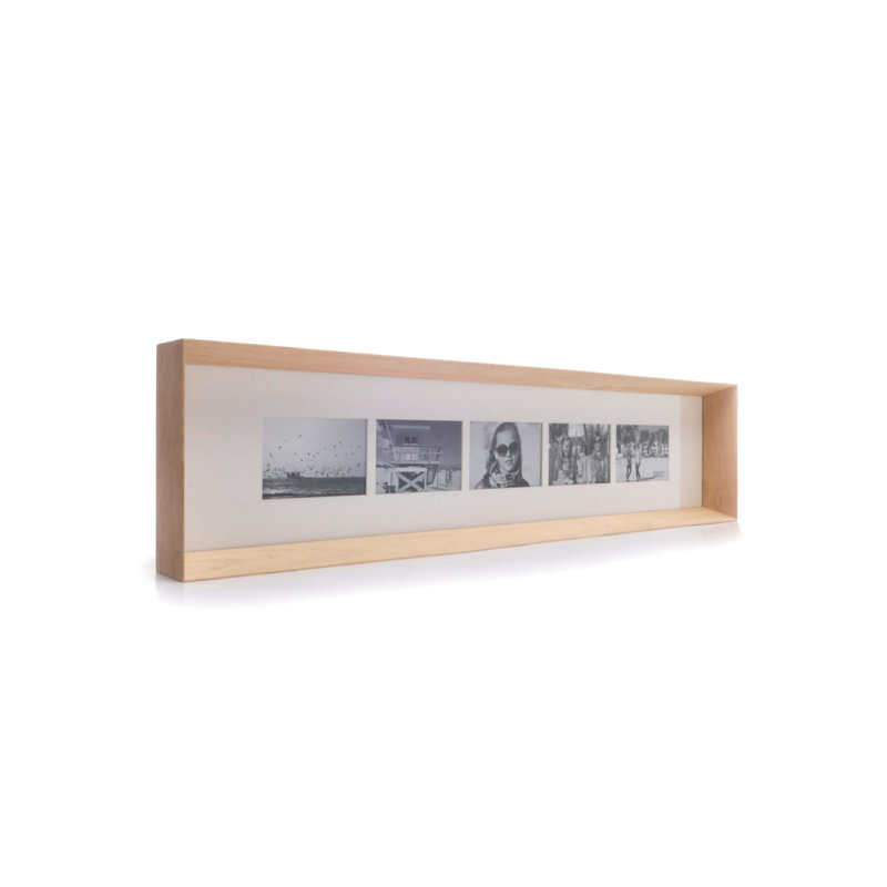 Prado Wood Bevelled Picture Frame with Mat, Timber