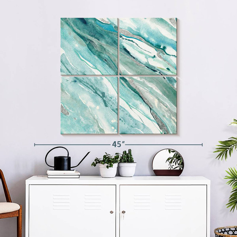 Avery Silver Springs II Blue Green, 74" H x 74" W