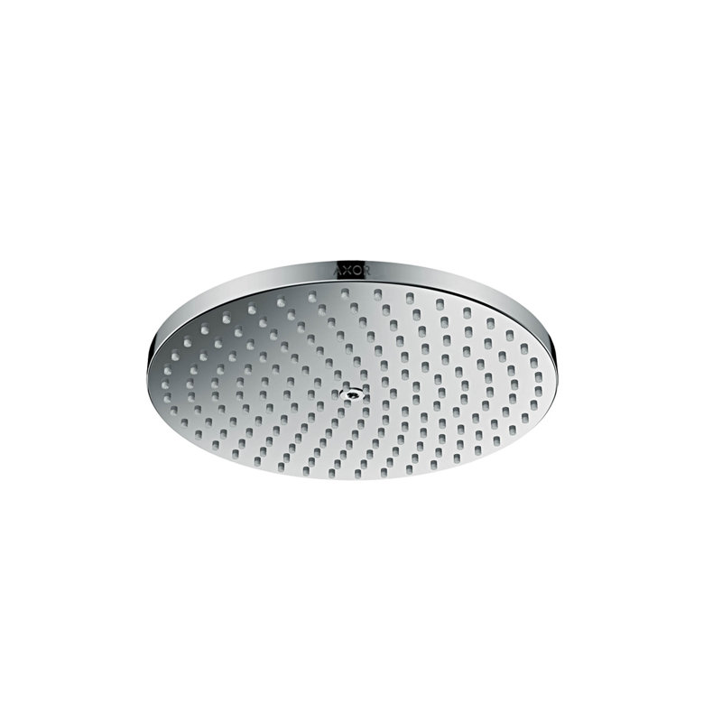 AXOR ShowerSolutions 1-Jet Shower Head 240 with PowderRain, Chrome, 1.75 GPM