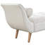 Repose-pieds rembourré en velours avec accoudoirs roulés et motif à boutons, banc de bout de lit avec 2 coussins cylindriques, beige, assise confortable sur de la mousse à affaissement équilibrée de haute qualité, accoudoirs en bois massif, ouvert-274643801