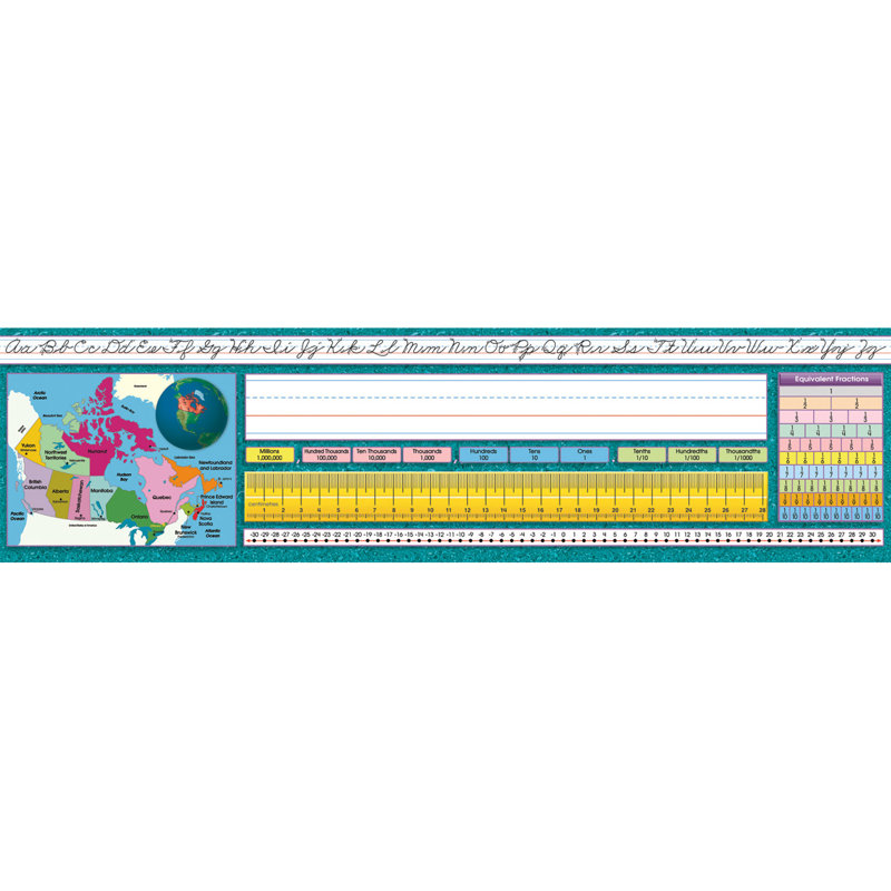 Assiettes de bureau traditionnelles Canadian Cursive