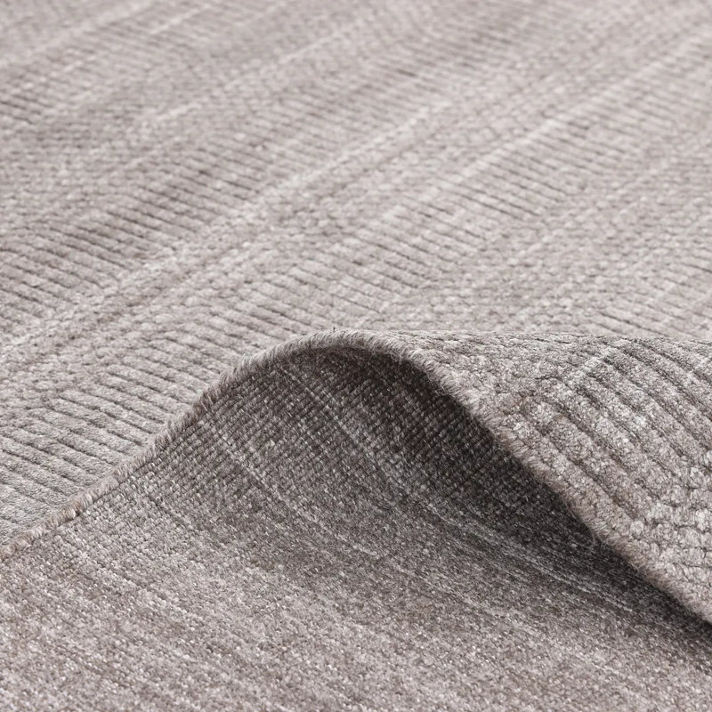 Sanam Striped Area Rug in Brown, Rectangle 5' x 8'