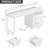 Brooksey 55'' Writing Desk with Charging Station & LED Light-329064380