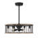 Marti 26" 6-Light Fandelier in Sapele with Remote Control