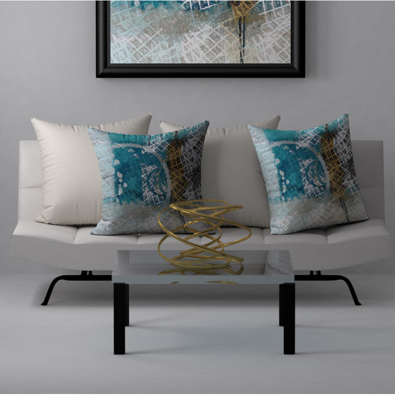 Housse de coussin carrée/insert, 24 po x 24 po