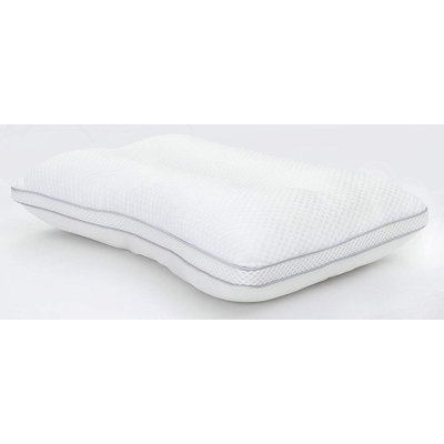 Coussin de lit de refroidissement standard à fibre moyenne et à fibre de polyester Bertie