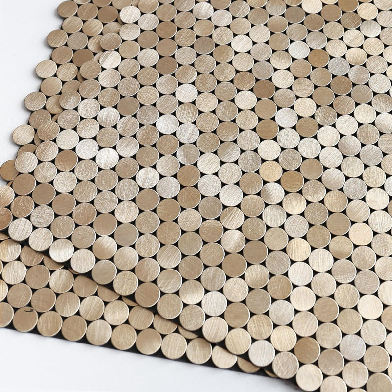 Tile Kitchen Backsplash Champagne Gold 10pcs