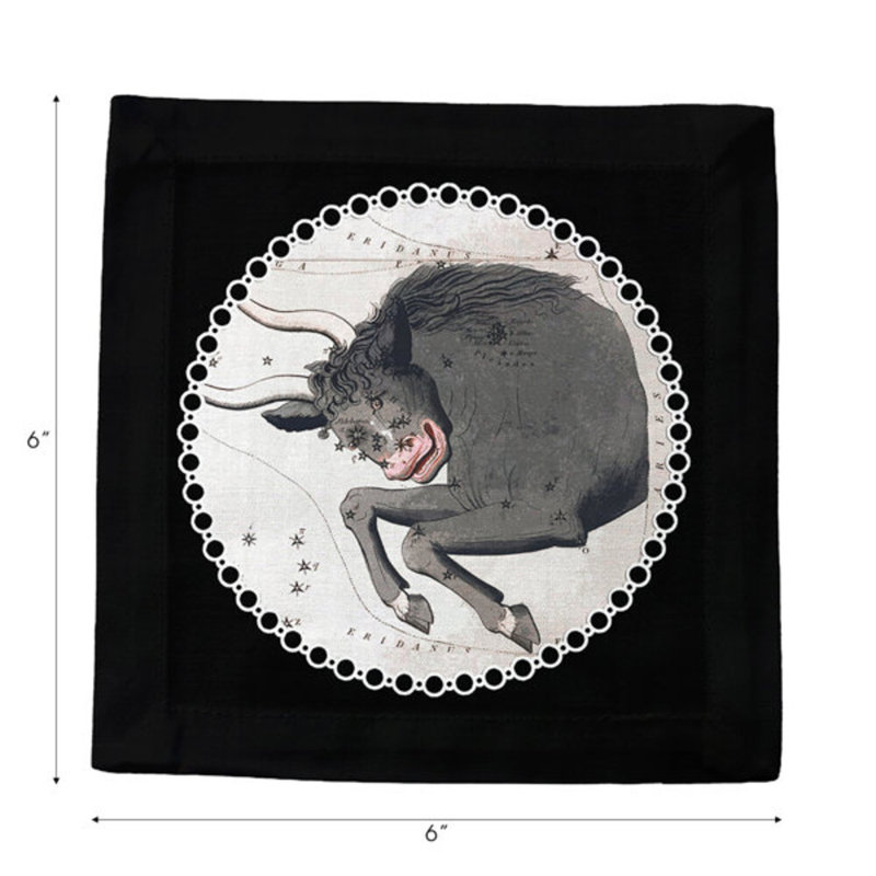 Square Napkins, Black