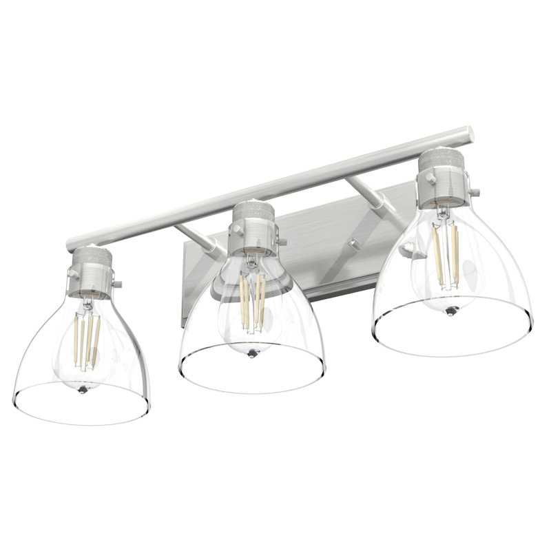 Van Nuys 3 - Light Dimmable Vanity Light, Brushed Nickel