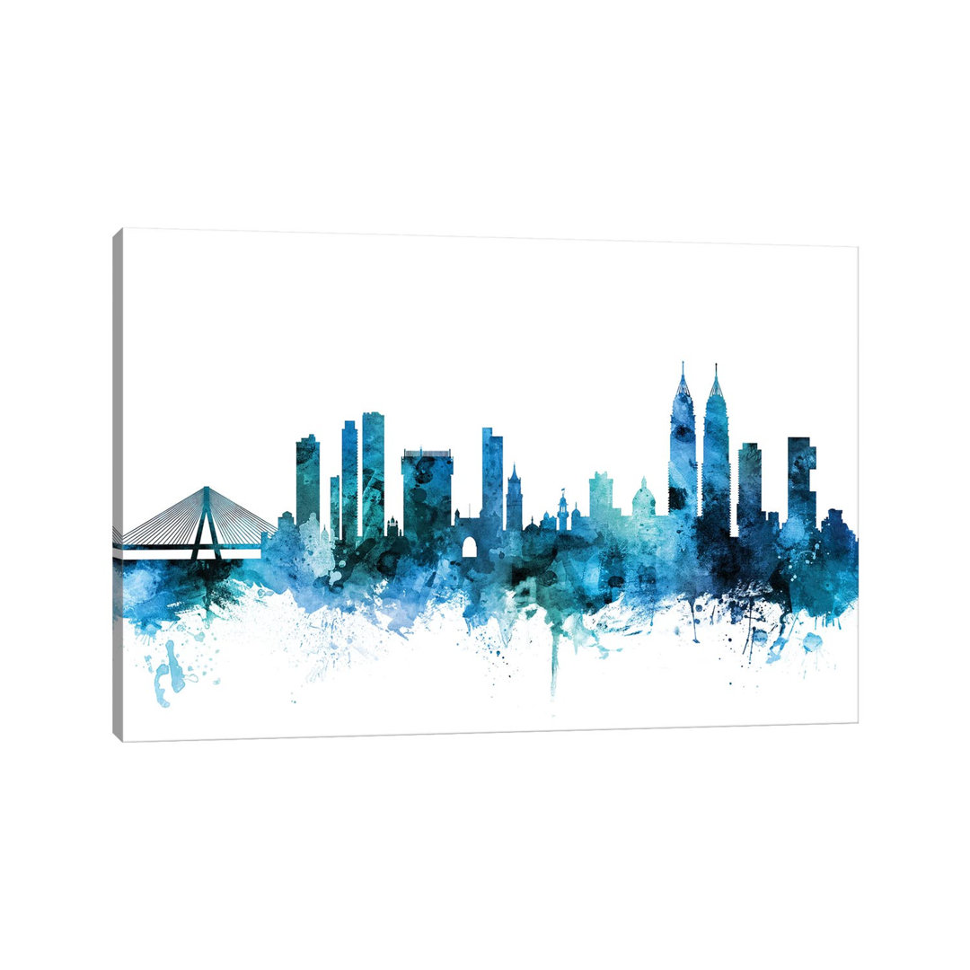 Mumbai, Skyline India by Michael Tompsett - Wrapped Canvas Gallery-Wrapped Canvas Giclée