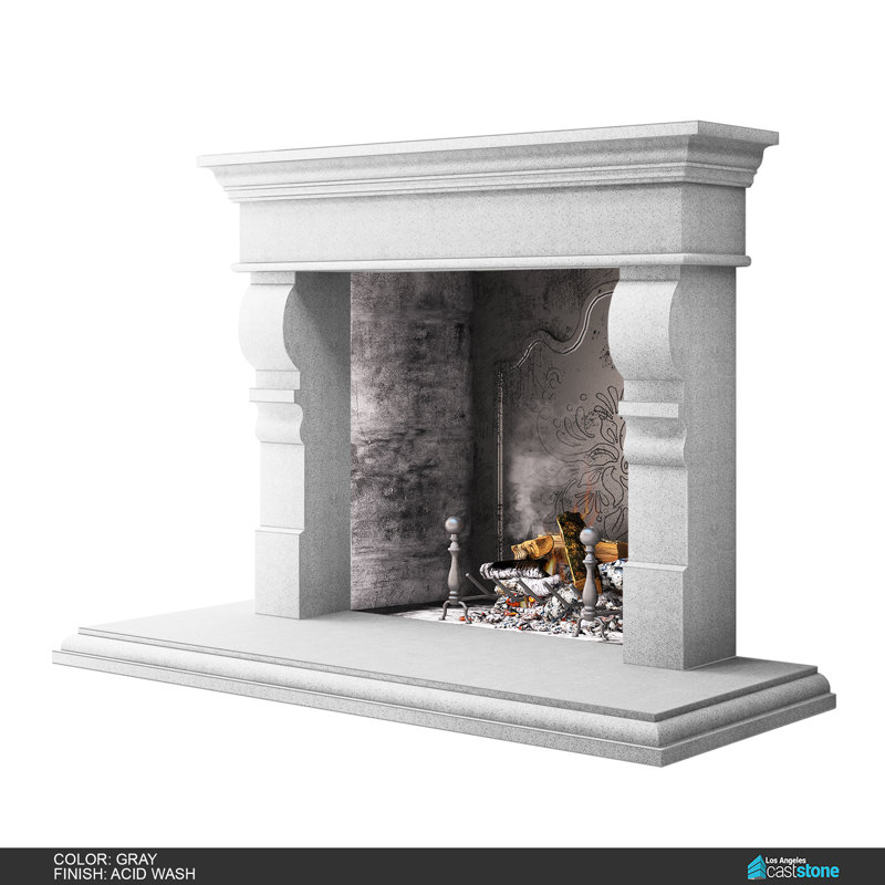 Pourtour de foyer Rome, Lisse / beige