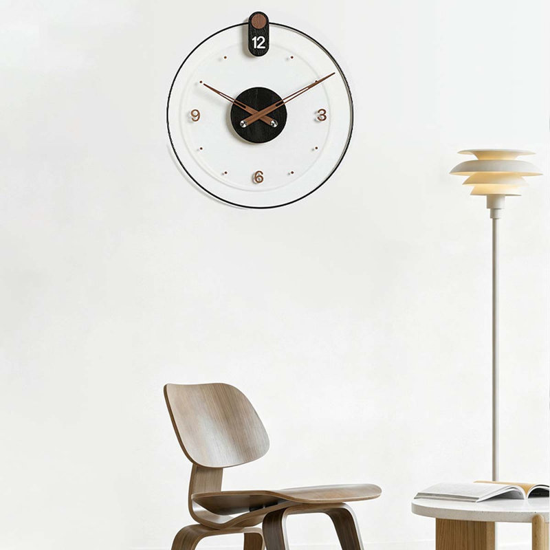 Horloges murales noires rondes, Black