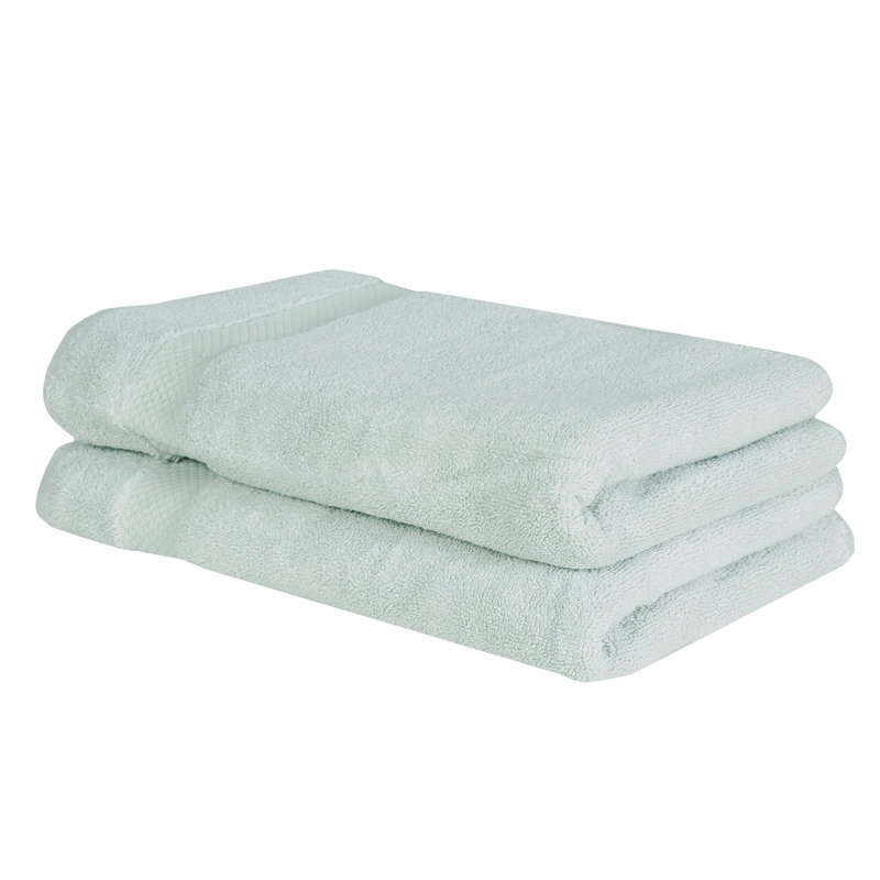 Ensemble de serviettes à main 100% coton Splash Splash, essuie-mains absorbants doux 550 g / m² pour salle de bain, spa et usage quotidien, certifié OEKO-TEX, paquet de 2, bleu