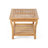 Chic 2 Club Chairs + Table Made Of Brown Wood, With Slat Panel Decoration Modern Look, Design, Weather , Assembly Required, Brown, 27.93 In.D, 24.44 In.W, 33.92 In.H