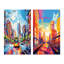 «City Berlin Popart», 2 pièces sur toile-1867018899-1867018902