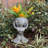 Ancient Alien Extraterrestrial Sister "Zoe" Muggly's Statue Planter-1077349647