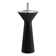 34.62" Tall Ceramic Circular Pedestal Bathroom Sink with Overflow