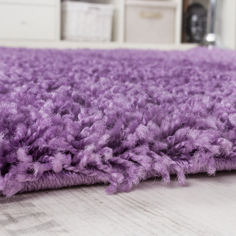 Paylag Solid Colour Shag Area Rug, Rectangular 60 x 100cm