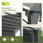 Aluminum Outdoor Pergola with Slightly Arched Canopy and Retractable Shade-97910841-97910842