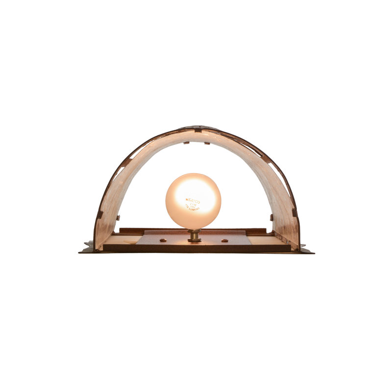 Rustic Lodge 2 - Light Flush Mounted Sconce, Rust, 14.5" H x 10" W x 5" D