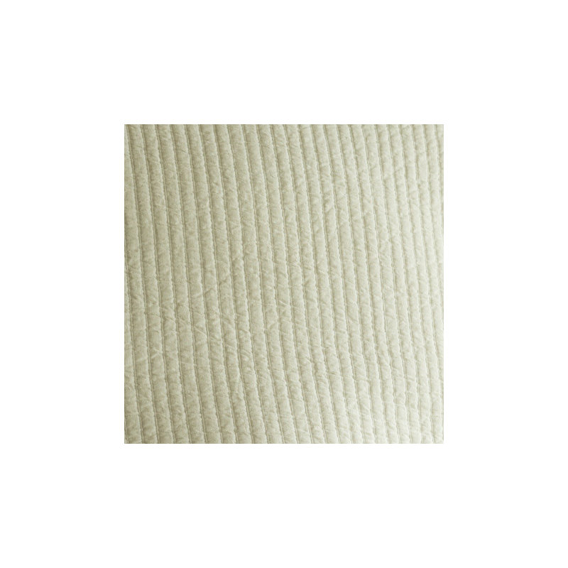 Hudson Stripe Single Coverlet, King, Cream