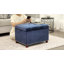 Repose-pieds de rangement rectangulaire en tissu de 24 po Devault-344384901