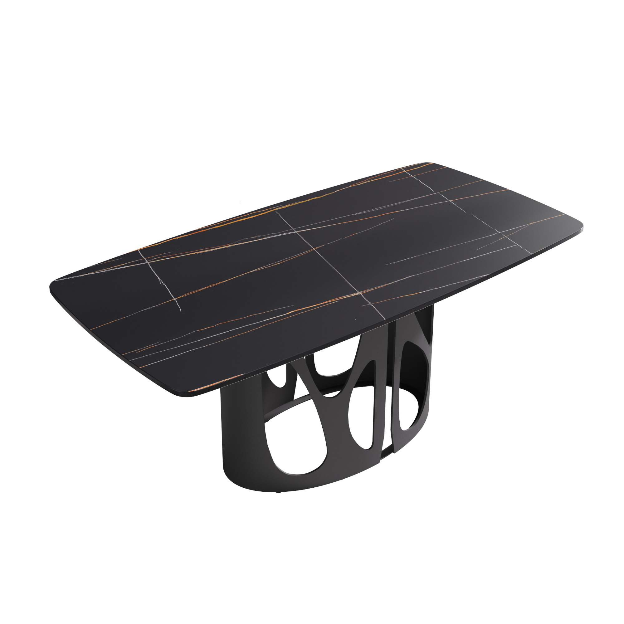Brayden Studio Contemporary Artificial Stone Rectangular Dining Table ...